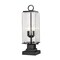 Z-Lite Sana 2 Light Outdoor Pier Mounted Fixture, Black And Seedy 592PHMS-SQPM-BK - alternate 1